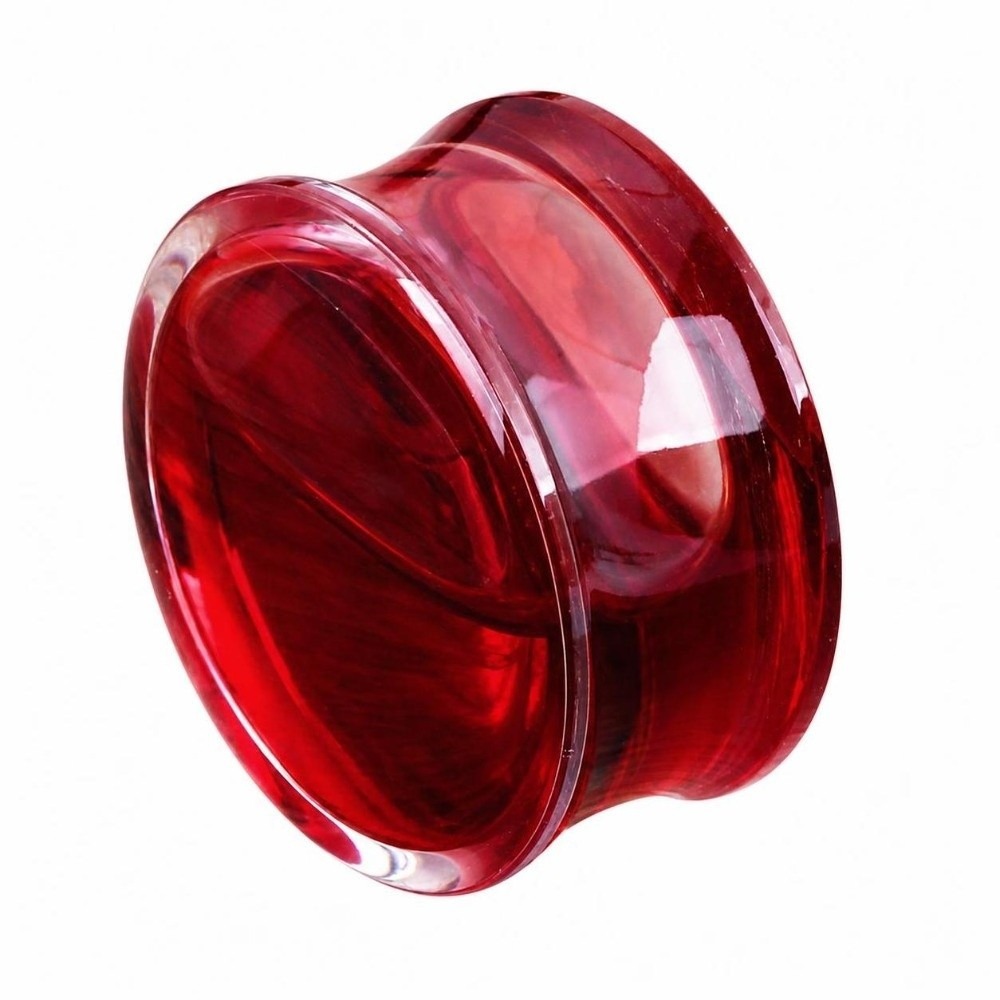 Body Jewelry Ear Plugs - Double Saddle Ear Plug Jewelry Transparent