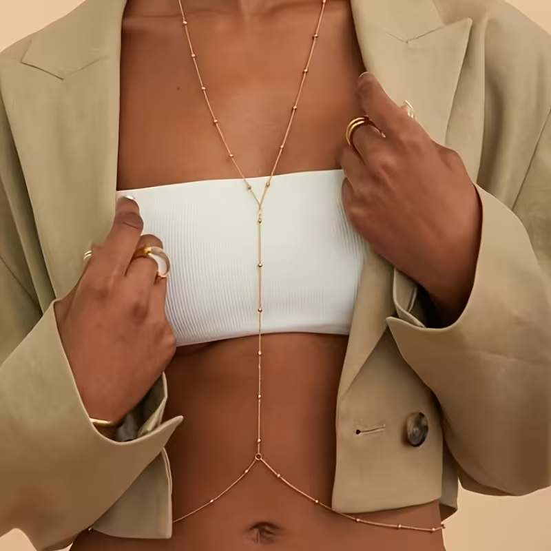 Body Jewelry Usa - Fashion Simple Bead Chain Bohemian Women's