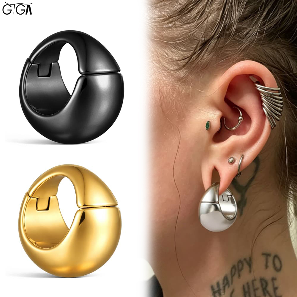 Body Jewelry Hangers - Giga 1/2Pcs 10mm Vintage Thick Round