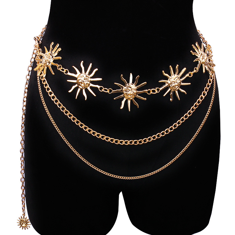Body Jewelry Usa - Chunky Multilayer Punk Gothic Moon Sun