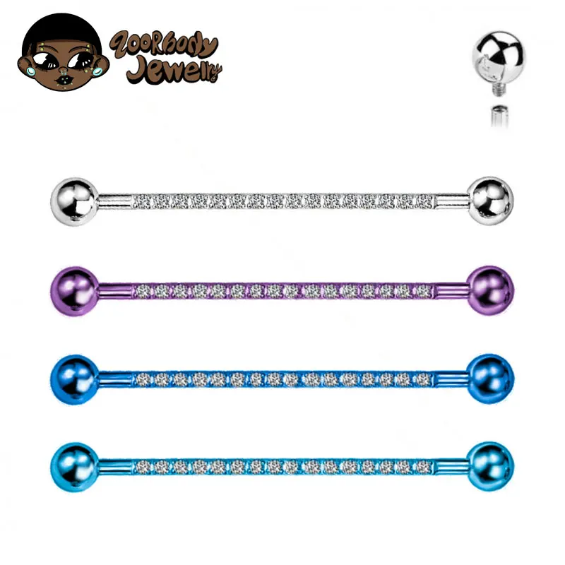 Body Jewelry Implant Grade - F136 Implant Grade Titanium 14G Internal