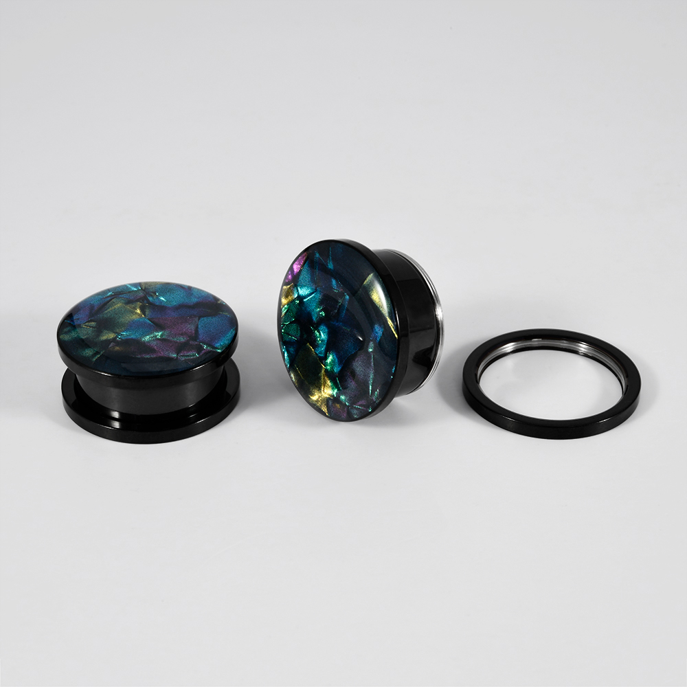 1PC Stainless Steel Mix Colors - Body Jewelry Ear Plugs ulasan dan harga