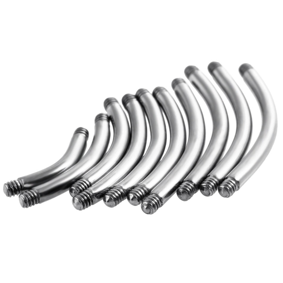 50Pcs/lot G23 Titanium Eyebrow - Belly Bar Titanium ulasan dan harga