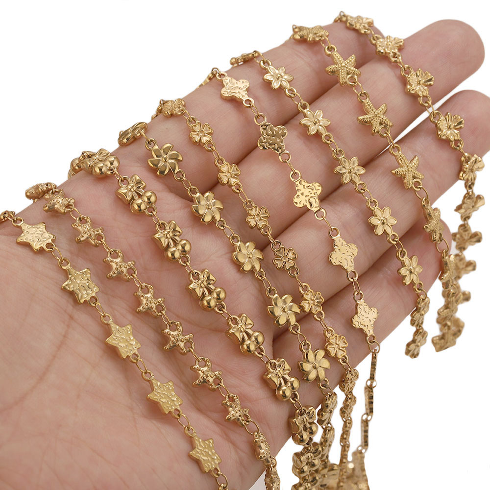 1Meter Stainless Steel Flower  - Body Jewelry Usa ulasan dan harga