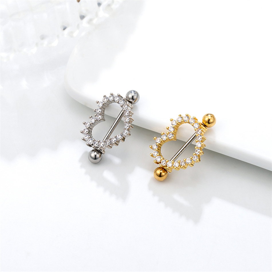 1 Pair Titanium Nipple Piercin - Belly Bar Titanium ulasan dan harga