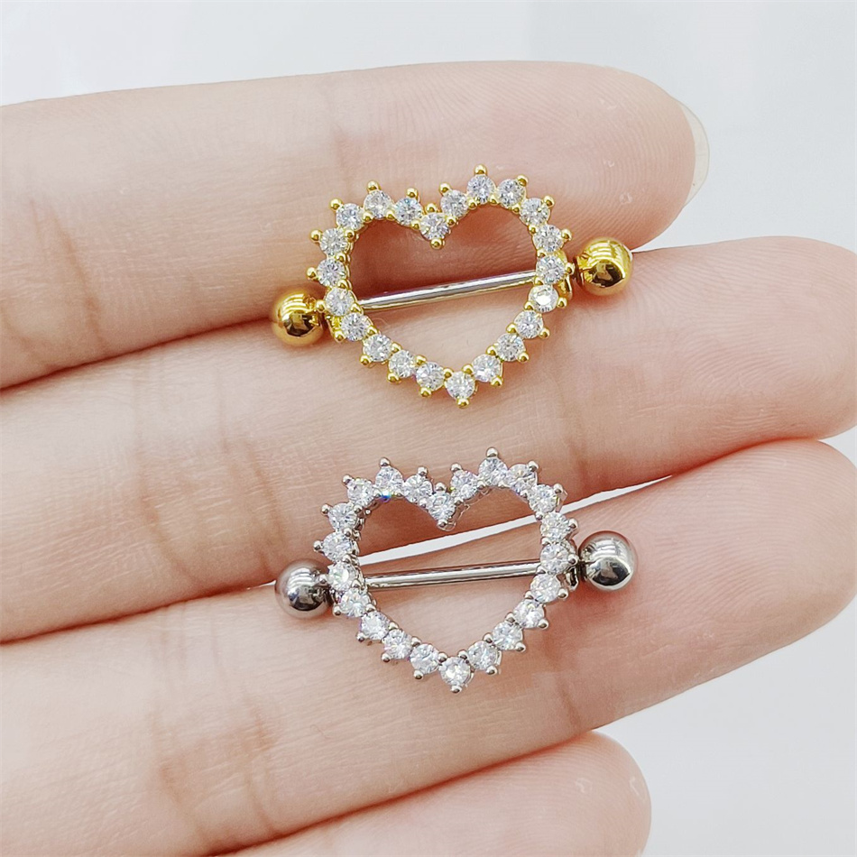 1 Pair Titanium Nipple Piercin - Belly Bar Titanium ulasan dan harga