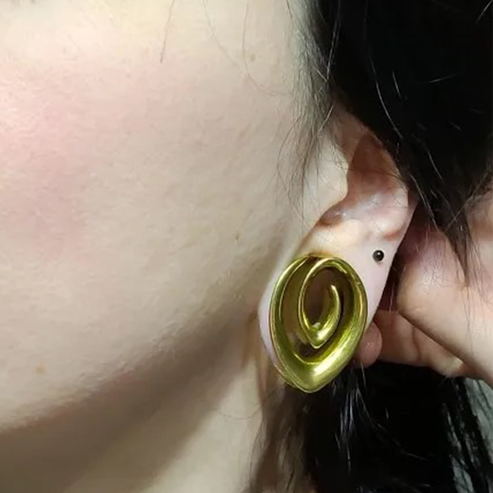 Twolobes 2PCS Spiral Simple Sa - Body Jewelry Hangers ulasan dan harga