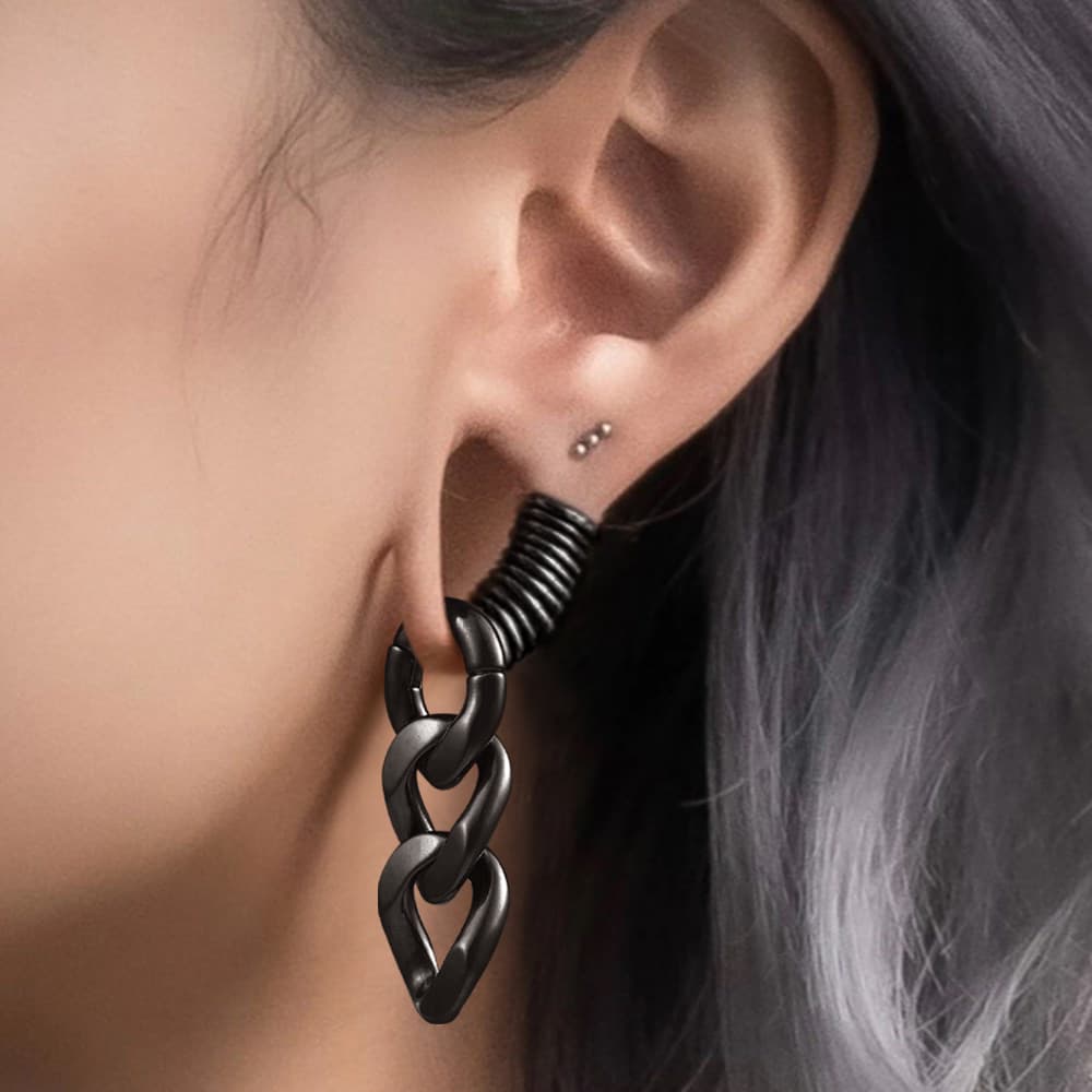 Casvort 2PCS 4mm 6G Chain Ear  - Body Jewelry Hangers ulasan dan harga