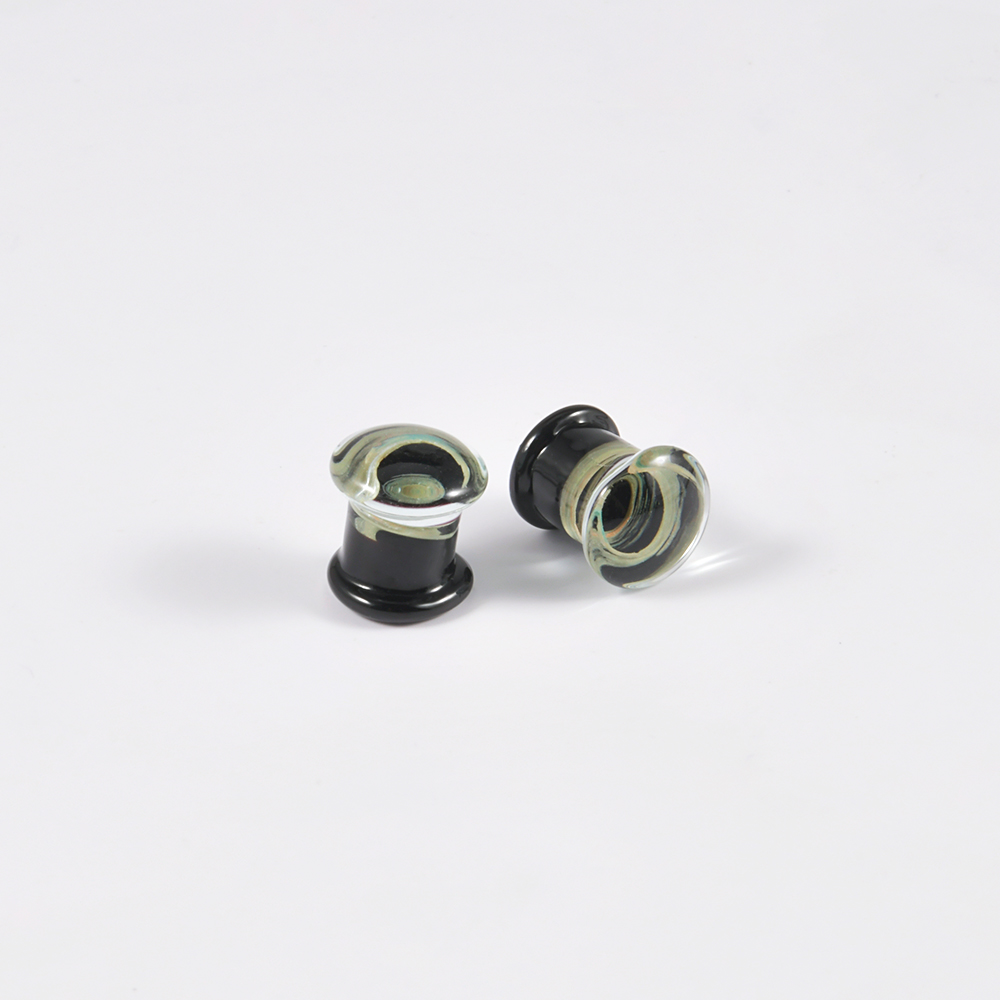 Pair Quality Glass Vortex Ear  - Body Piercing Quality Jewelry ulasan dan harga
