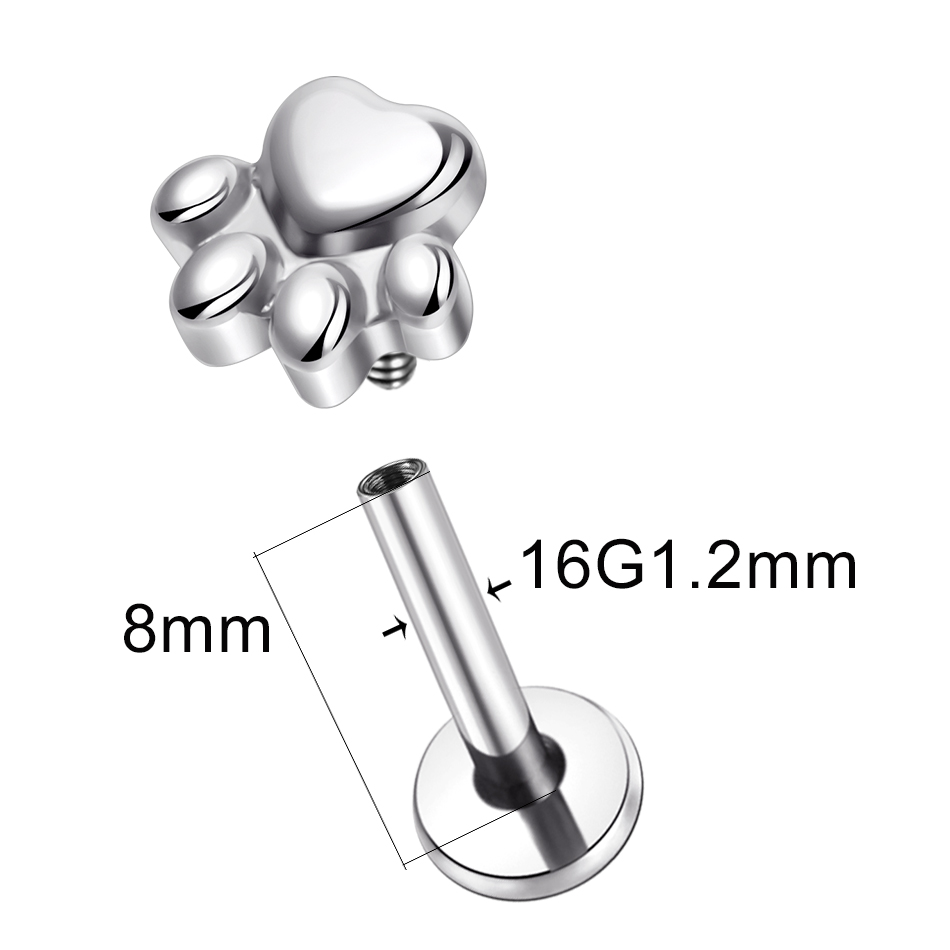 1pcs Implant Grade Titanium Pu - Body Jewelry Implant Grade ulasan dan harga