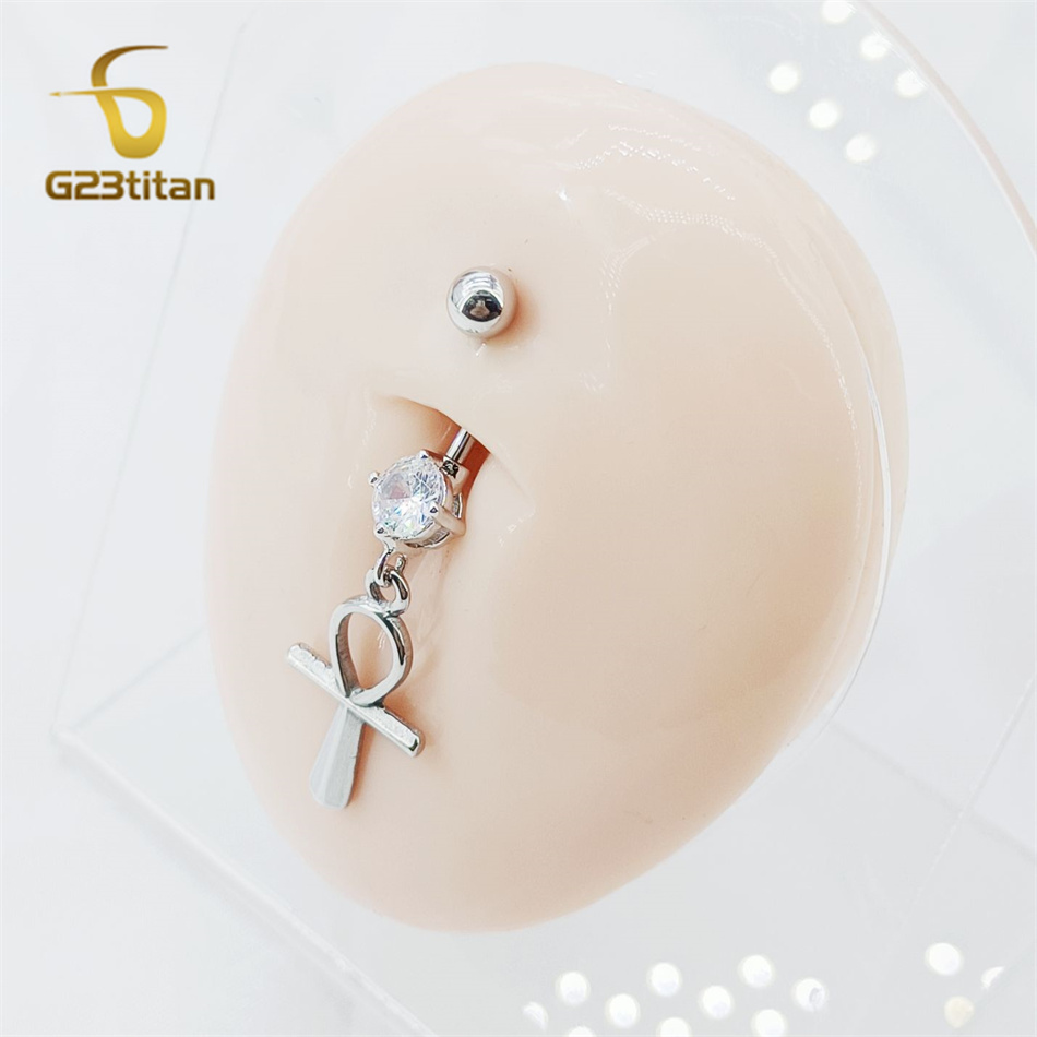 Antique Silver Cross Charms Be - Belly Bar Titanium ulasan dan harga