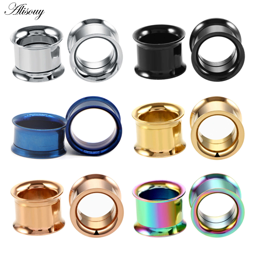 1pc 2mm-25mm Stainless Steel E - Body Jewelry Ear Plugs ulasan dan harga