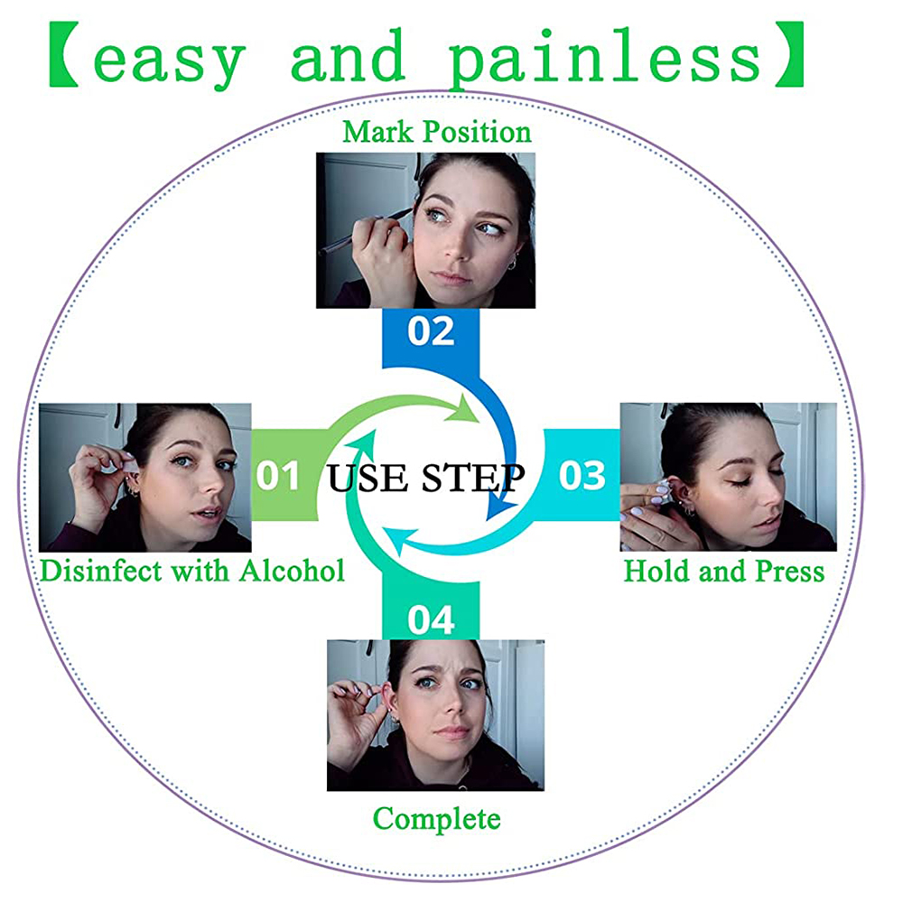 1-20Pcs/set Ear Piercing Gun D - Body Jewelry Ear Plugs ulasan dan harga