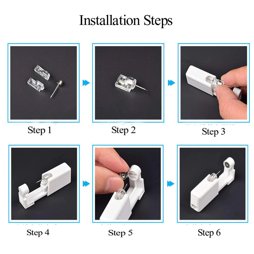 1-20Pcs/set Ear Piercing Gun D - Body Jewelry Ear Plugs ulasan dan harga