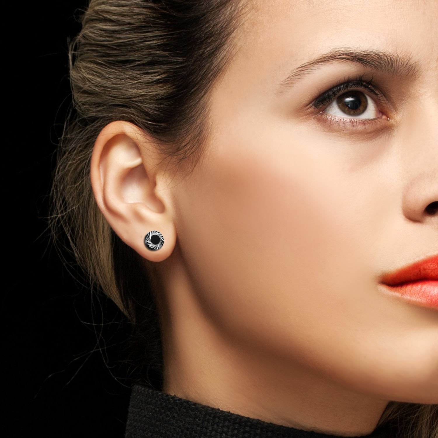 2Pcs/6Pcs Black Stainless Stee - Body Jewelry Ear Plugs ulasan dan harga