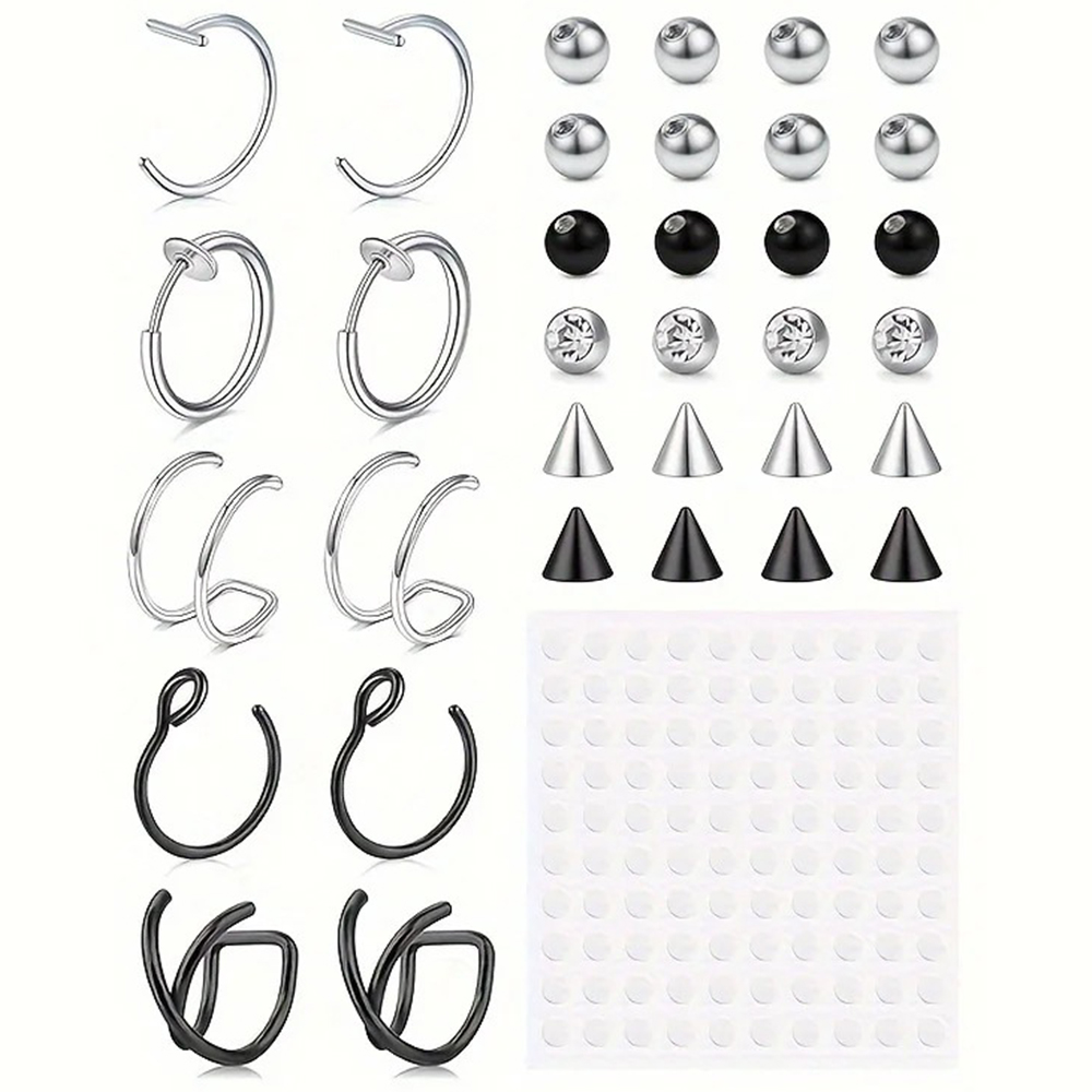 Fake Piercings Fake Lip Ring F - Body Jewelry And Earrings ulasan dan harga