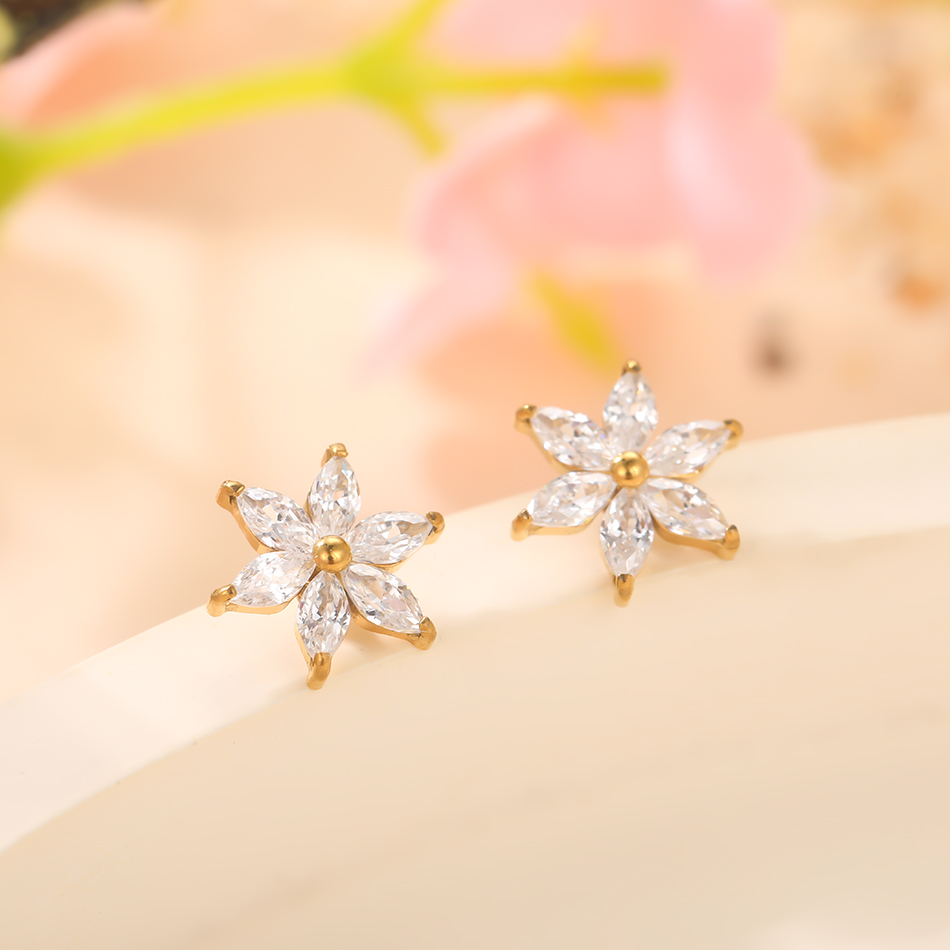 1/5PCS Titanium Crystal Flower - Belly Bar Titanium ulasan dan harga