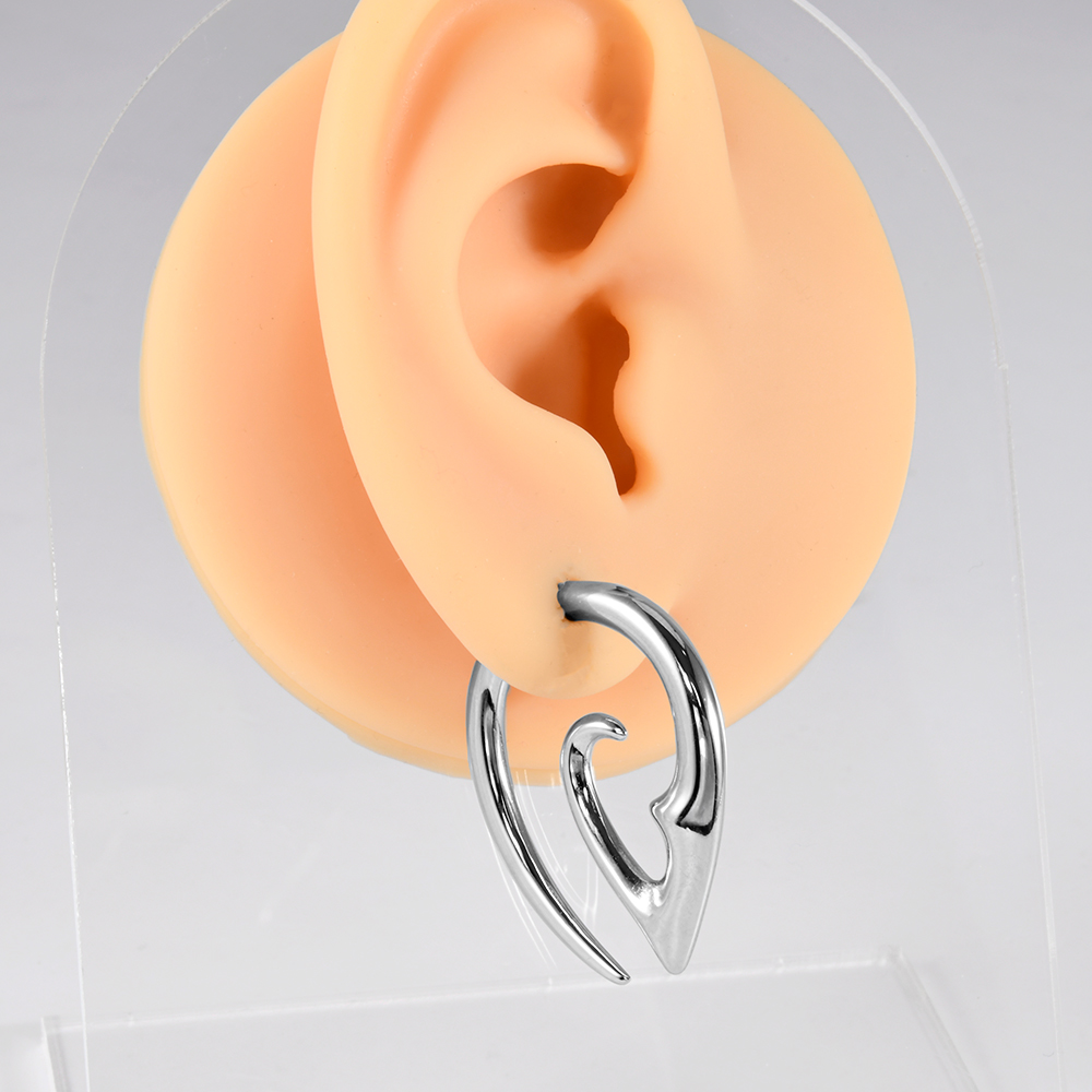 1PC Stainless Steel Silvery Ha - Body Jewelry Hangers ulasan dan harga