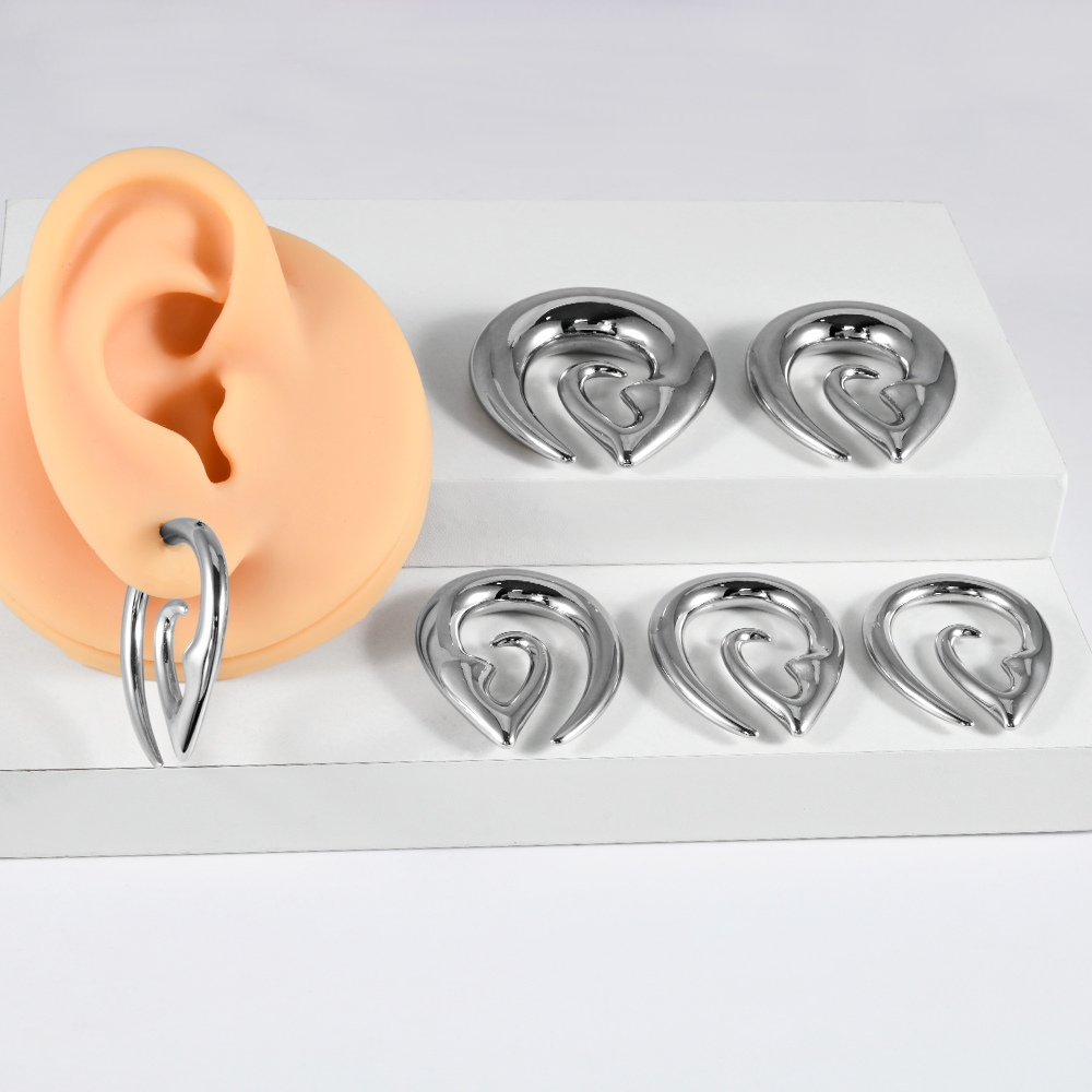 1PC Stainless Steel Silvery Ha - Body Jewelry Hangers ulasan dan harga