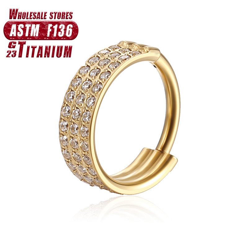 F136 Titanium Nose Ring Implan - Body Jewelry Implant Grade ulasan dan harga