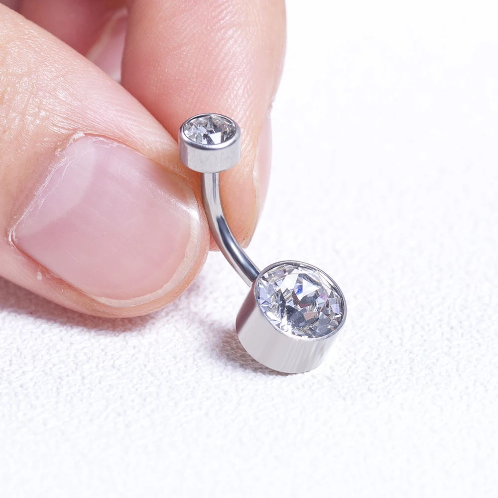5/10Pcs Titanium Belly Button  - Belly Bar Titanium ulasan dan harga