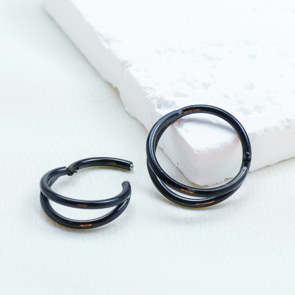 F136 Titanium Piercing Black N - Body Jewelry Implant Grade ulasan dan harga