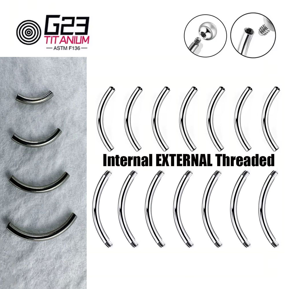 Wholesale 5/10/50pcs G23 Titan - Belly Bar Titanium ulasan dan harga