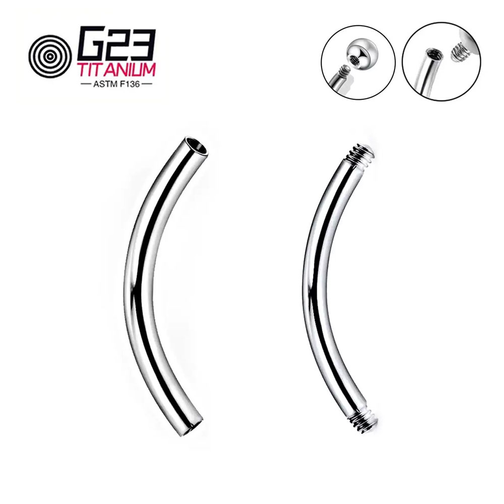 Wholesale 5/10/50pcs G23 Titan - Belly Bar Titanium ulasan dan harga
