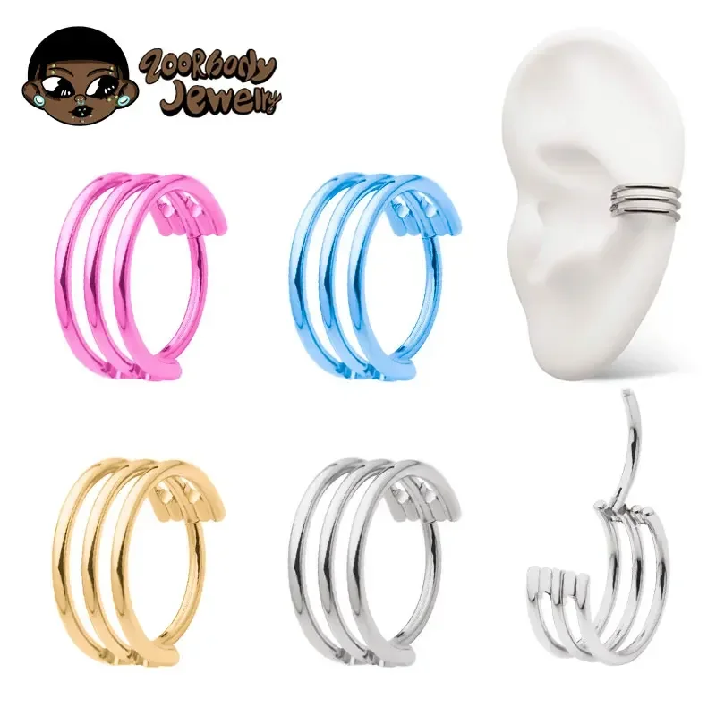 G23 Titanium Three Layer Hollo - Body Piercing Quality Jewelry ulasan dan harga