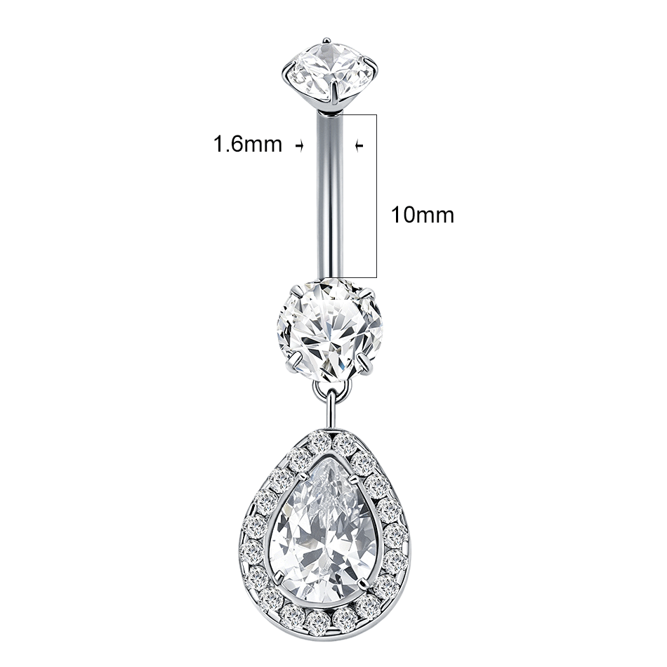 1Pc G23 Titanium Dangle Belly  - Belly Bar Titanium ulasan dan harga