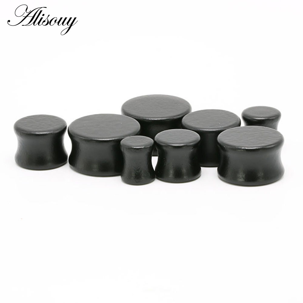 1PC Fashion Ear Plugs Wood Fle - Body Jewelry Ear Plugs ulasan dan harga