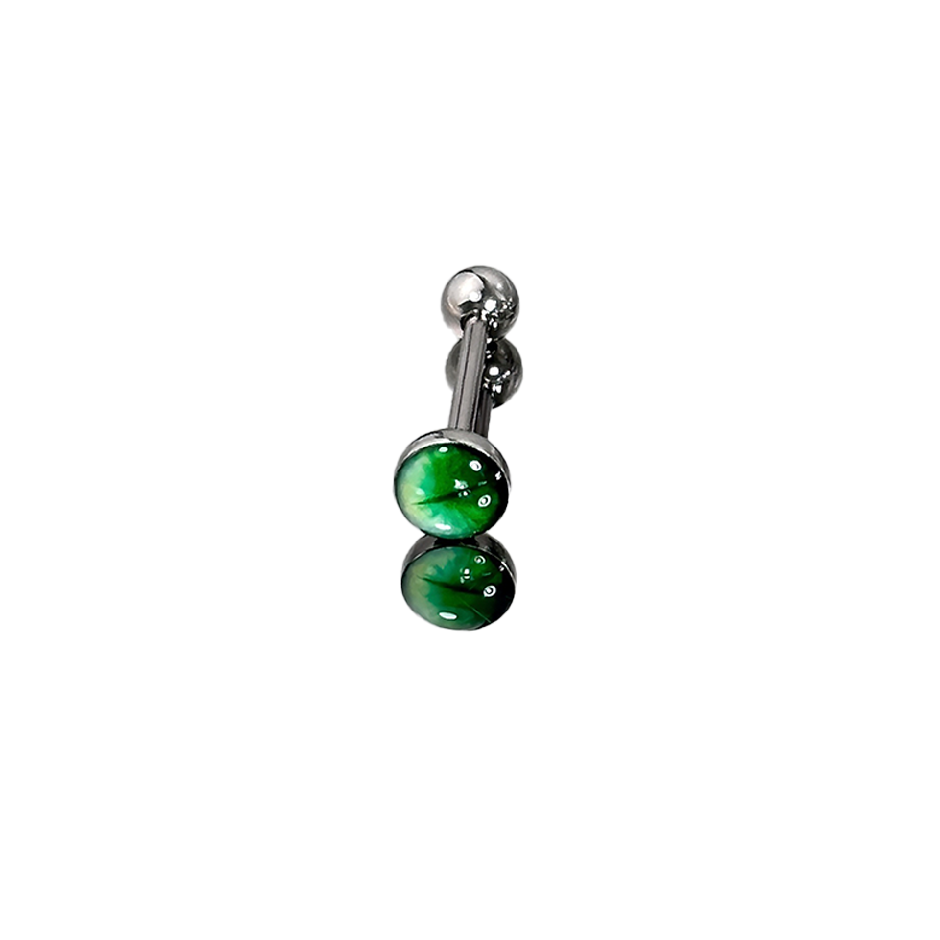 1Pc High-Quality Trendy Green  - Body Piercing Quality Jewelry ulasan dan harga