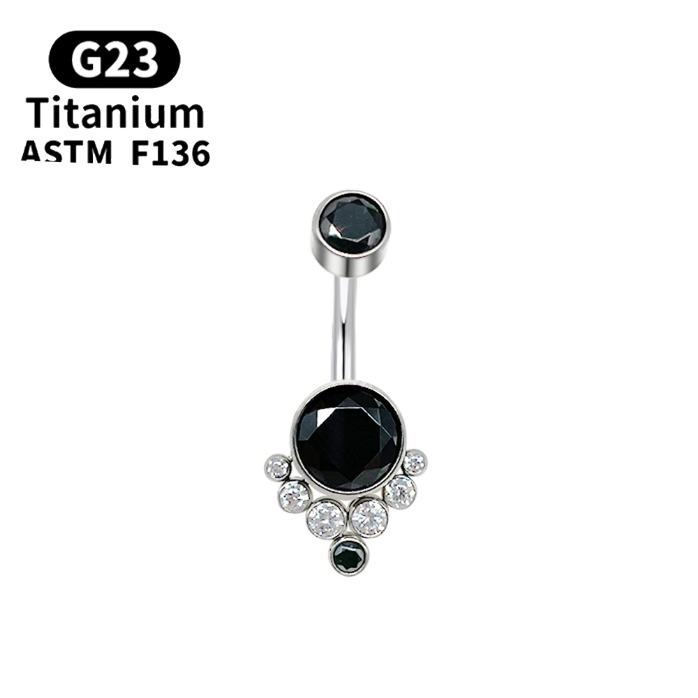 G23 Titanium Piercing Titanium - Belly Bar Titanium ulasan dan harga