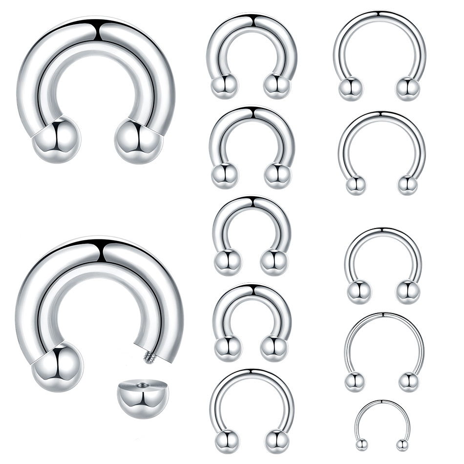1PC 18G-00G Large Gauge Stainl - Body Jewelry Hangers ulasan dan harga