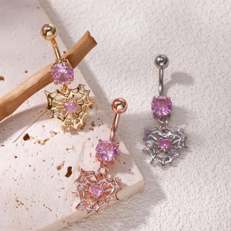 New Creative Spider Heart Bell - Body Jewelry Hypoallergenic ulasan dan harga