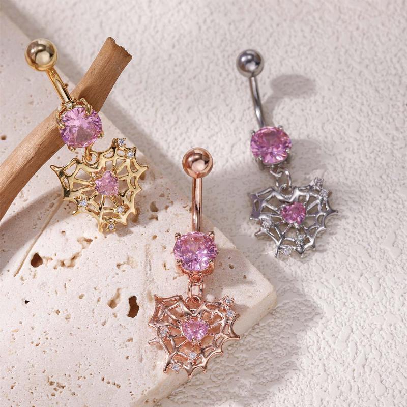 New Creative Spider Heart Bell - Body Jewelry Hypoallergenic ulasan dan harga