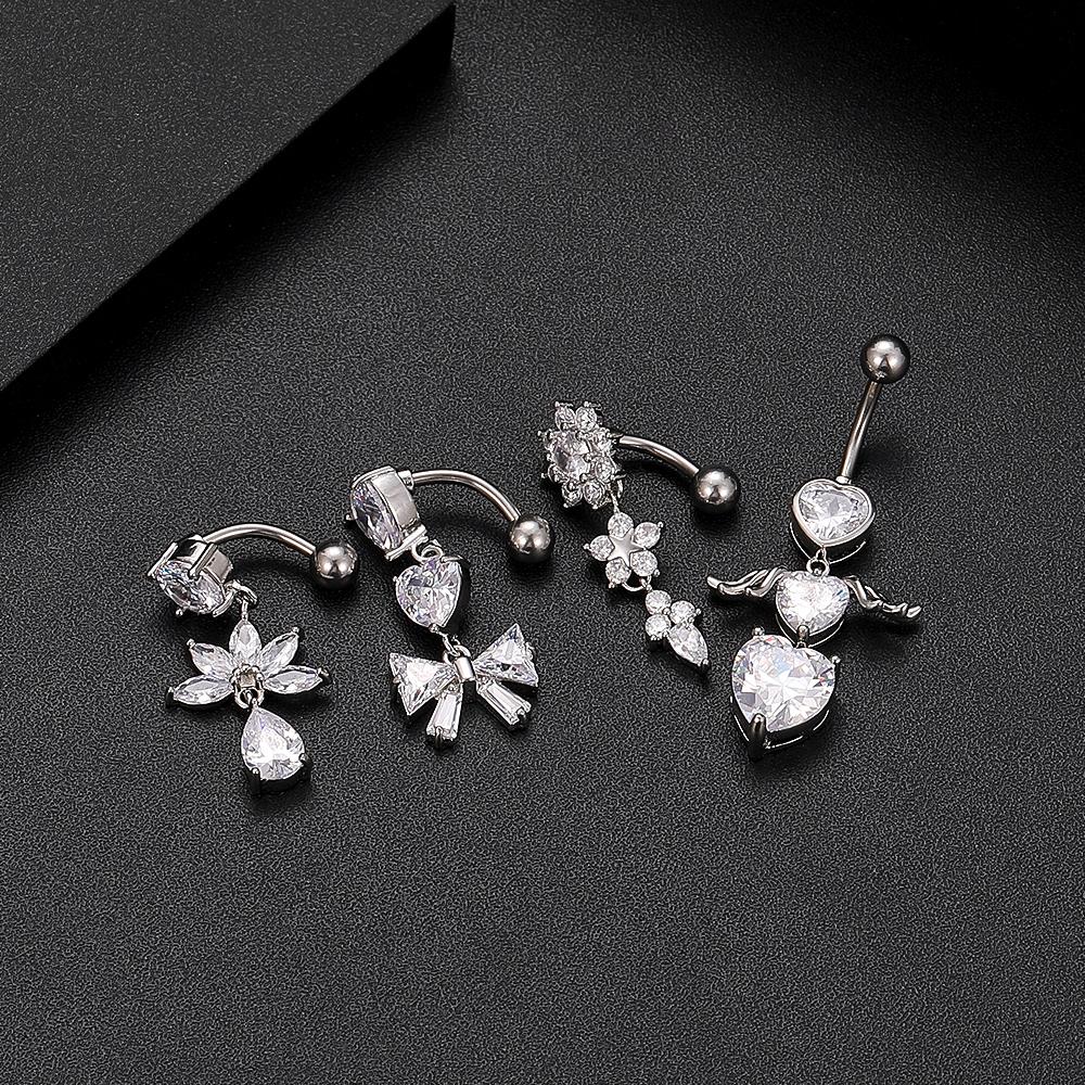 Reverse Curved 14G Belly Butto - Belly Bar Titanium ulasan dan harga