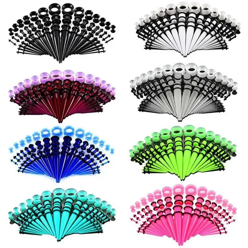 36/50pcs/Set Acrylic Ear Pierc - Body Jewelry Ear Plugs ulasan dan harga
